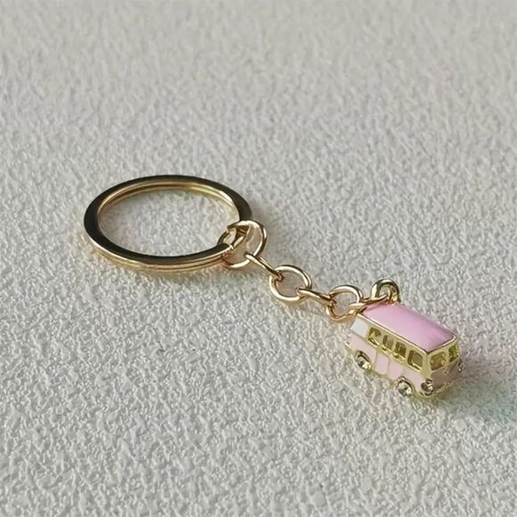 LAST IN STOCK: PINK ✨☀️🪸🌊Beach VW bus keychain✨🏷✨ - Picture 5 of 8